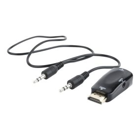   Gembird Passzív HDMI-VGA átalakító adapter, audio támogatással (A-HDMI-VGA-02)