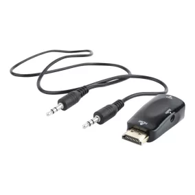   Gembird Passzív HDMI-VGA átalakító adapter, audio támogatással (A-HDMI-VGA-02)