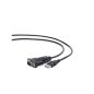 Gembird USB - RS232 COM átalakító kábel 1.5m fekete (UAS-DB9M-02)