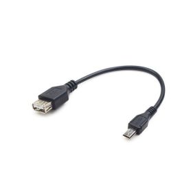   Gembird micro USB B apa - USB A anya 2.0 OTG kábel 15cm (A-OTG-AFBM-03)