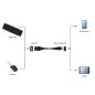Gembird micro USB B apa - USB A anya 2.0 OTG kábel 15cm (A-OTG-AFBM-03)