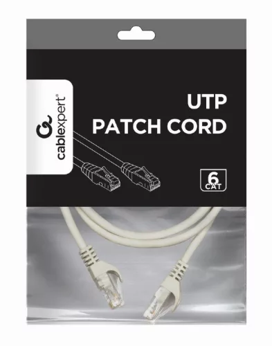 Gembird UTP Cat6 ethernet kábel 2m szürke (PP6U-2M)