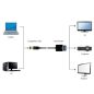 Gembird Displayport 1.1 - VGA átalakító (A-DPM-VGAF-02)