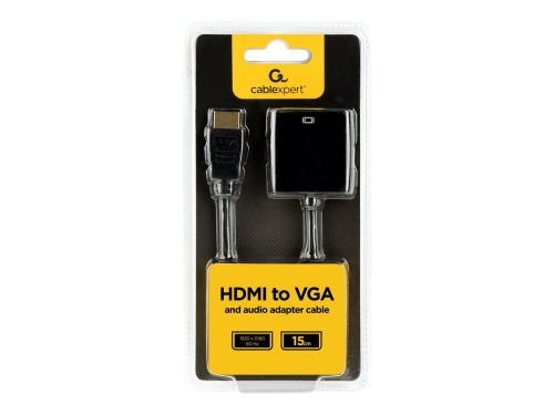 Gembird HDMI VGA + audio átalakító adapter (A-HDMI-VGA-03)