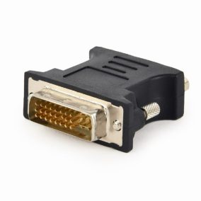   Gembird DVI 24+5 apa - VGA anya adapter fekete (A-DVI-VGA-BK)