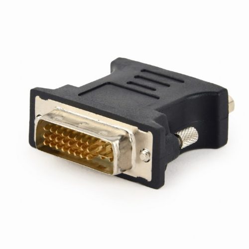 Gembird DVI 24+5 apa - VGA anya adapter fekete (A-DVI-VGA-BK)