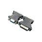 Gembird DVI 24+5 apa - VGA anya adapter fekete (A-DVI-VGA-BK)