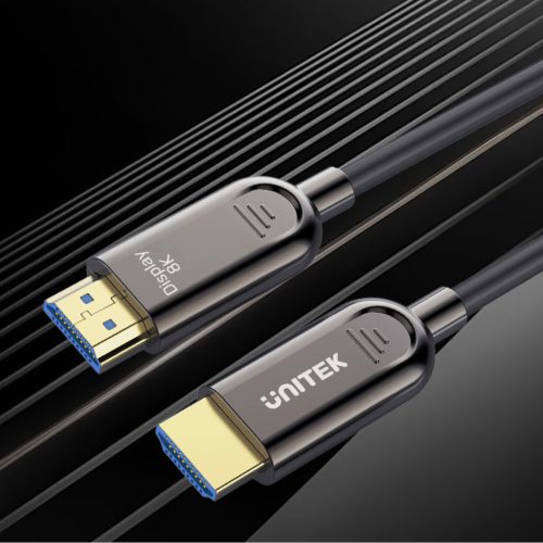 Unitek Prémium HDMI 2.1 8K 60Hz AOC kábel 80m (C11085GY01-80M)