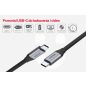 Unitek Prémium USB 3.1 Gen 1 (5Gbps) USB C kábel 2m (C14091ABK)