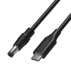   Unitek USB C - DC 5.5x2.5 65W laptop tápkábel 1.8m (C14116BK-1.8M)