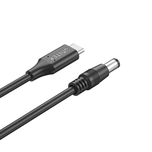 Unitek USB C - DC 5.5x2.5 65W laptop tápkábel 1.8m (C14116BK-1.8M)