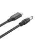   Unitek USB C - DC 5.5x2.5 65W laptop tápkábel 1.8m (C14116BK-1.8M)
