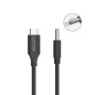   Unitek USB C - DC 4.5x3.0 65W HP laptop tápkábel 1.8m (C14117BK-1.8M)
