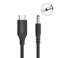   Unitek USB C - DC 4.0x1.7 65W Lenovo laptop tápkábel 1.8m (C14118BK-1.8M)