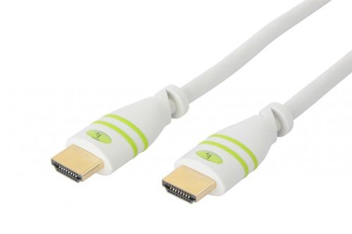 Techly HDMI 1.4 Ethernet 3D kábel 10m, fehér (HDMI-4-0100WH)