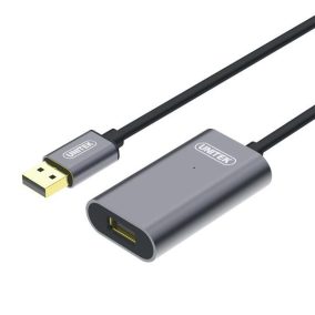   Unitek Prémium Aktív USB 3.0 hosszabbító kábel Aluminum 10m (Y-3005)