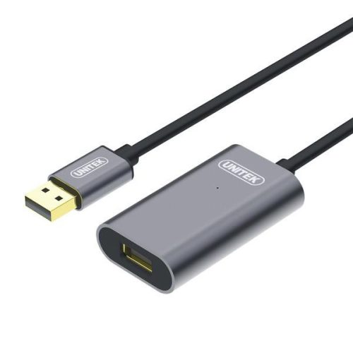 Unitek Prémium Aktív USB 3.0 hosszabbító kábel Aluminum 10m (Y-3005)