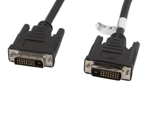 Lanberg DVI-D 24+1 dual link monitor kábel 1.8m (CA-DVID-10CC-0018-BK)