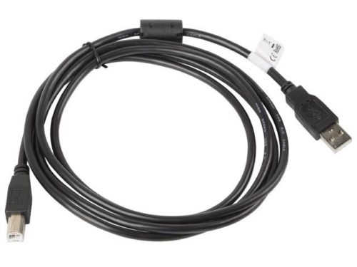 Lanberg USB 2.0 AM-BM nyomtató kábel 1.8m (CA-USBA-11CC-0018-BK)