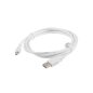 Lanberg micro USB kábel 1.8m fehér (CA-USBM-10CC-0018-W)