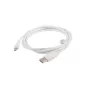 Lanberg micro USB kábel 1.8m fehér (CA-USBM-10CC-0018-W)