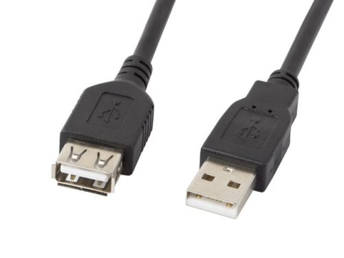 Lanberg USB 2.0 hosszabbító kábel 1.8m (CA-USBE-10CC-0018-BK)