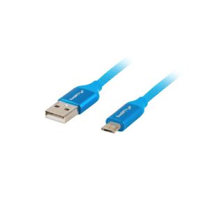   Lanberg Premium USB 2.0 micro kábel Quick Charge 3.0 1.8m (CA-USBM-20CU-0018-BL)