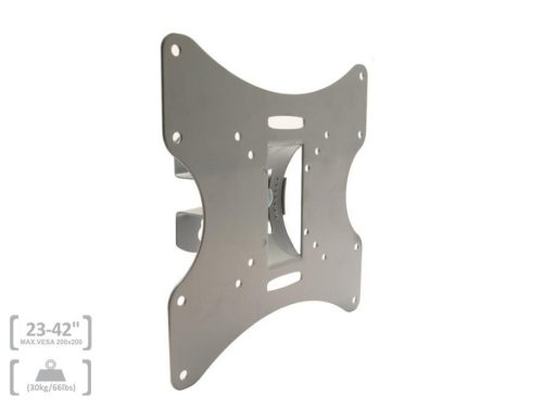 Maclean egykarú TV tartó konzol VESA 23-42" 200x200 ezüst (MC-501S)