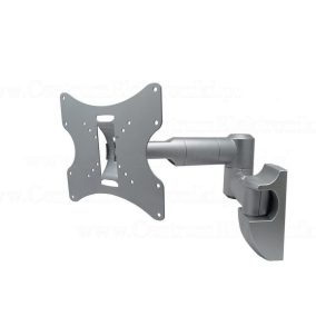   Maclean egykarú fali TV tartó konzol 23-42" VESA 200x200 ezüst (MC-503S)