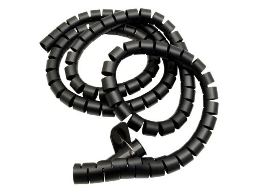 Maclean spirál kábelvédő 22x25mm, 2m fekete (MCTV-676 B)