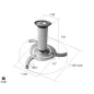   Maclean univerzális projektor tartó ezüst Max 10KG (MC-515)