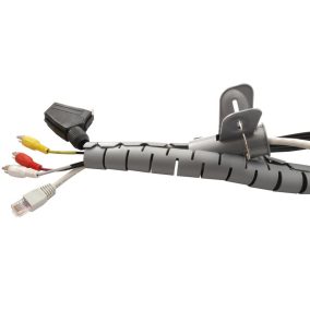 Maclean spirál kábelvédő 22x25mm, 2m szürke (MCTV-676)