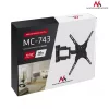 Maclean egykarú fali TV tartó állvány 13-50" VESA 400x400 (MC-743)