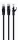 Gembird UTP Cat6 ethernet kábel 0.25m fekete (PP6U-0.25M/BK)