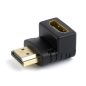 Gembird HDMI jobb szögű adapter, 90 fokos lefelé (A-HDMI90-FML)