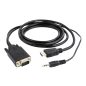 Gembird HDMI to VGA + audio átalakító kábel 3m (A-HDMI-VGA-03-10)