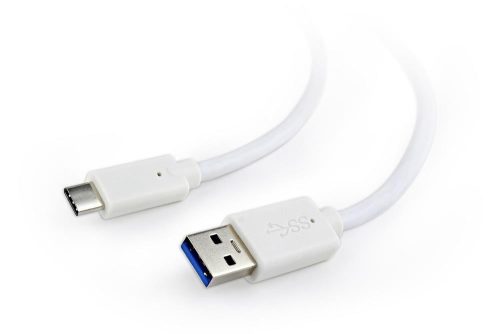 Gembird USB 3.0 - USB type-C kábel 1.8m, fehér (CCP-USB3-AMCM-6-W)