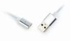 Gembird mágneses kábel micro USB/Type-C/Lightning fejekkel 1m (CC-USB2-AMLM3-1M)