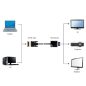 Gembird DVI-D 24+1 - VGA átalakító adapter (A-DVID-VGAF-01)