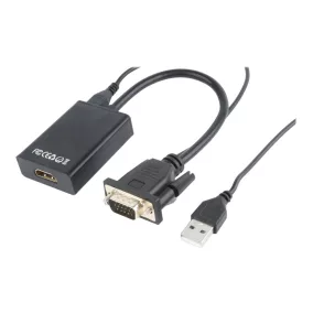   Gembird VGA to HDMI +audio átalakító konverter (A-VGA-HDMI-01)