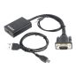 Gembird VGA to HDMI +audio átalakító konverter (A-VGA-HDMI-01)