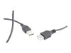 Gembird USB 2.0 hosszabbító kábel 0.75m fekete (CC-USB2-AMAF-75CM/300-BK)