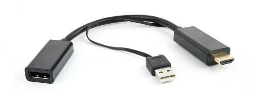 Gembird HDMI apa + USB apa to Displayport 1.2 anya átalakító adapter (DSC-HDMI-DP)