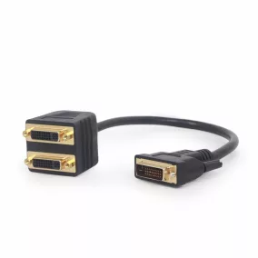   Gembird DVI-D dugó - 2x DVI-I aljzat elosztó adapter (A-DVI-2DVI-01)