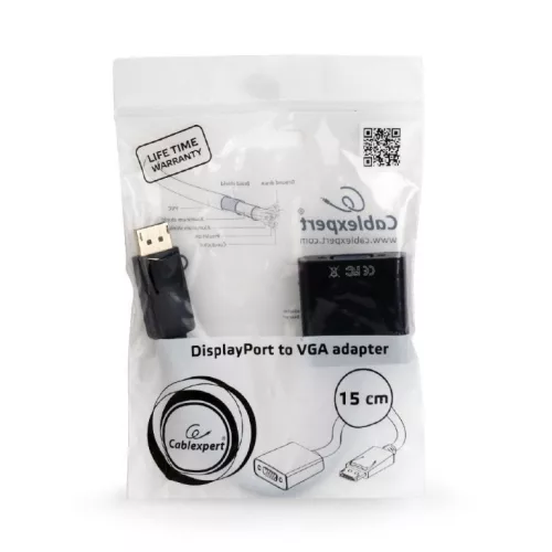 Gembird Displayport 1.1 - VGA átalakító (A-DPM-VGAF-02-W)