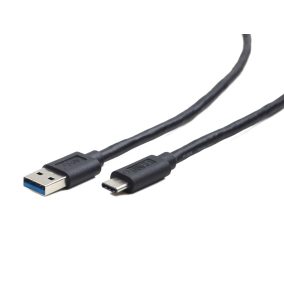   Gembird USB C - USB 3.0 kábel 0.1m fekete (CCP-USB3-AMCM-0.1M)