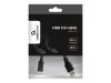 Gembird USB type-C - USB 3.0 kábel 0.1m fekete (CCP-USB3-AMCM-0.1M)