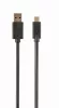 Gembird USB C - USB 3.0 kábel 0.5m fekete (CCP-USB3-AMCM-0.5M)