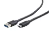 Gembird USB-C - USB 3.0 kábel 3m fekete (CCP-USB3-AMCM-10)