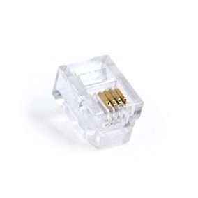 Gembird RJ11 telefon csatlakozó dugó, 100db (MP-6P4C/100)